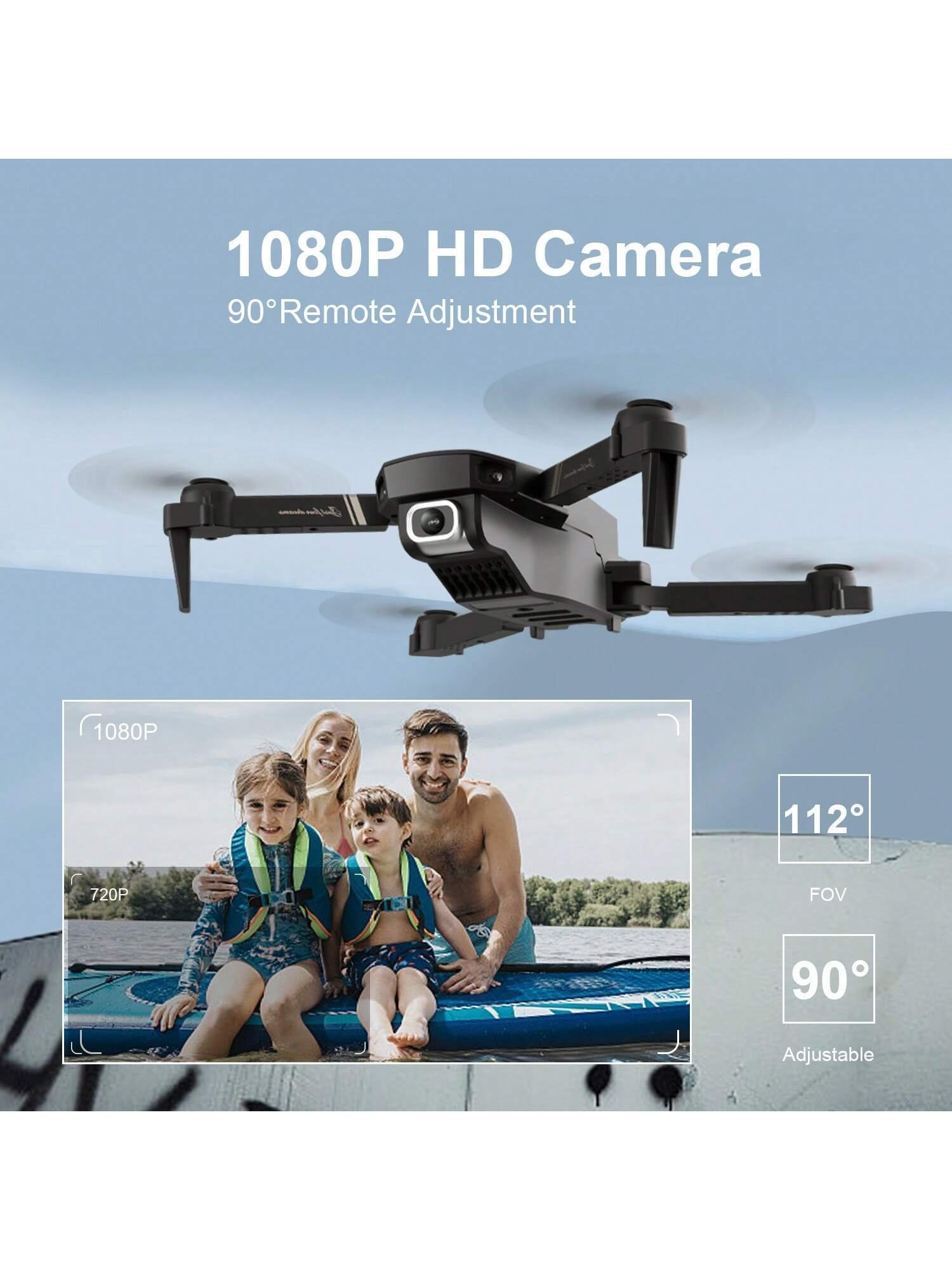4DRC V4 Foldable Mini Drone With Camera 4K 1080P HD Drone ,3 Batteries,Drones For Adults Kids,Remote-controlled Quadcopter,Logistics Is Randomly Sent By UPS,USPS, - Image 7