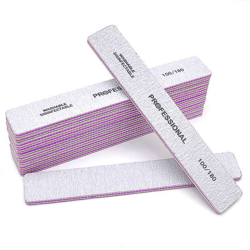 5 Pcs/Pack Square Nail File 80 100 180 Grit Poishing Files Strong Sandpaper Manicure Nails File Kit Salon Tools - Image 8