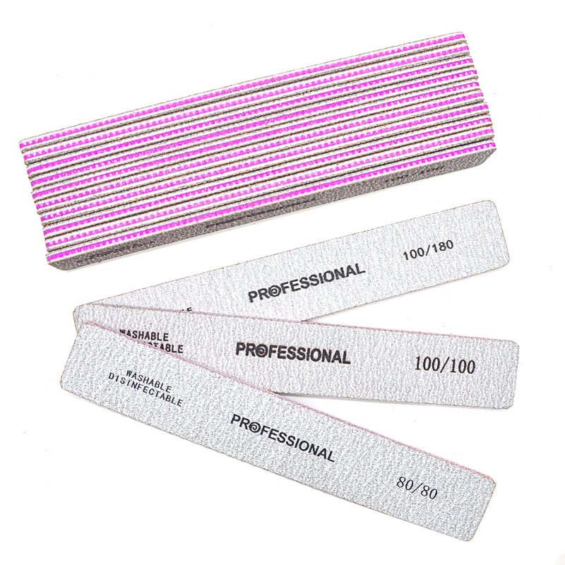 5 Pcs/Pack Square Nail File 80 100 180 Grit Poishing Files Strong Sandpaper Manicure Nails File Kit Salon Tools - Image 10