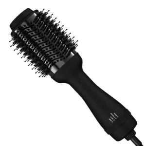 Hair Dryer Brush  Rubber Hair Straightener  for Straightening and Curling