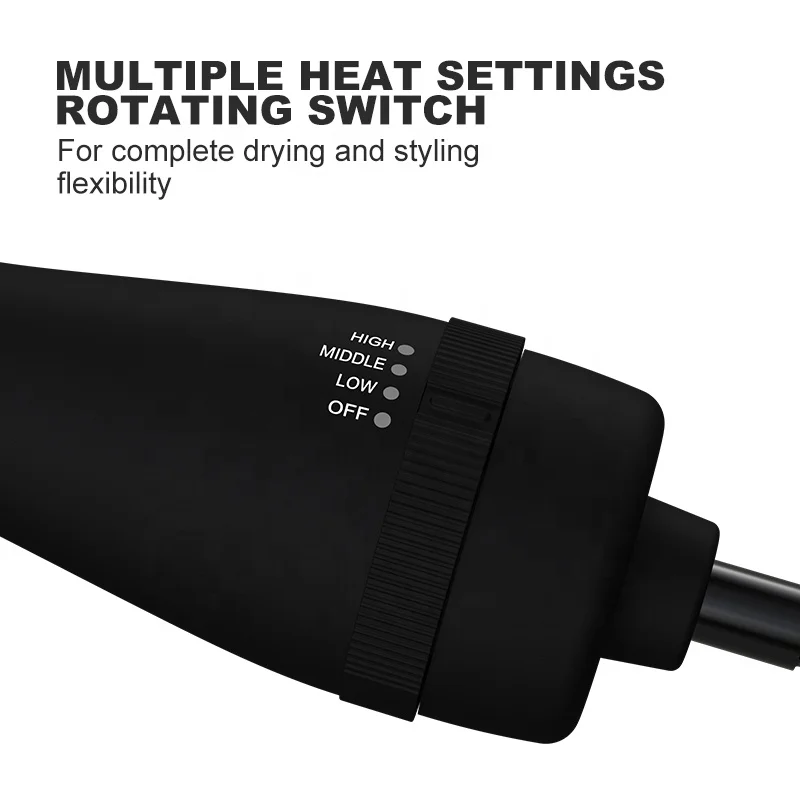 Multi Functional 3 in 1 One Step Hair Straightener and Curler Comb With 3 Heat Settings Hot Air Brush Dryer - Image 3