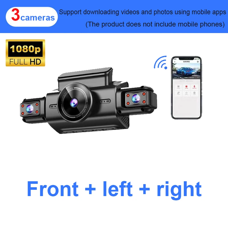 Onedo 4K 4CH Hidden Dash Cam with APP Night Vision Motion Detection 24/7 Parking Monitor G-Sensor Loop Recording WDR Blackbox Car DVR - Image 7