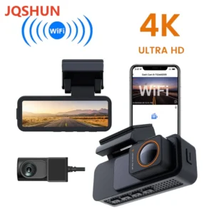 3.2Inch 4K Dash Cam Dual Lens Ultra HD Real Car DVR Camera WIFI GPS APP Rear View Night Vision WDR Video Recorder 24H Parking