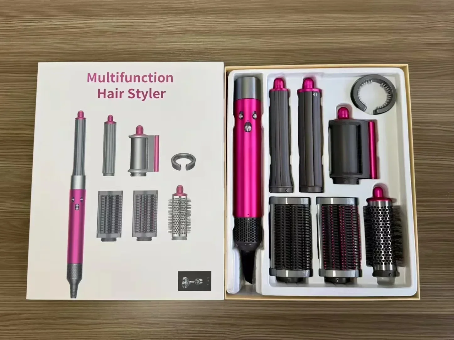 7 in1 Multi Hair Styler Curling Iron ProfessionalStraightener BarrelBrush DryerHotcomb Salon Tool Fast Heating for HomeUsecurler - Image 5