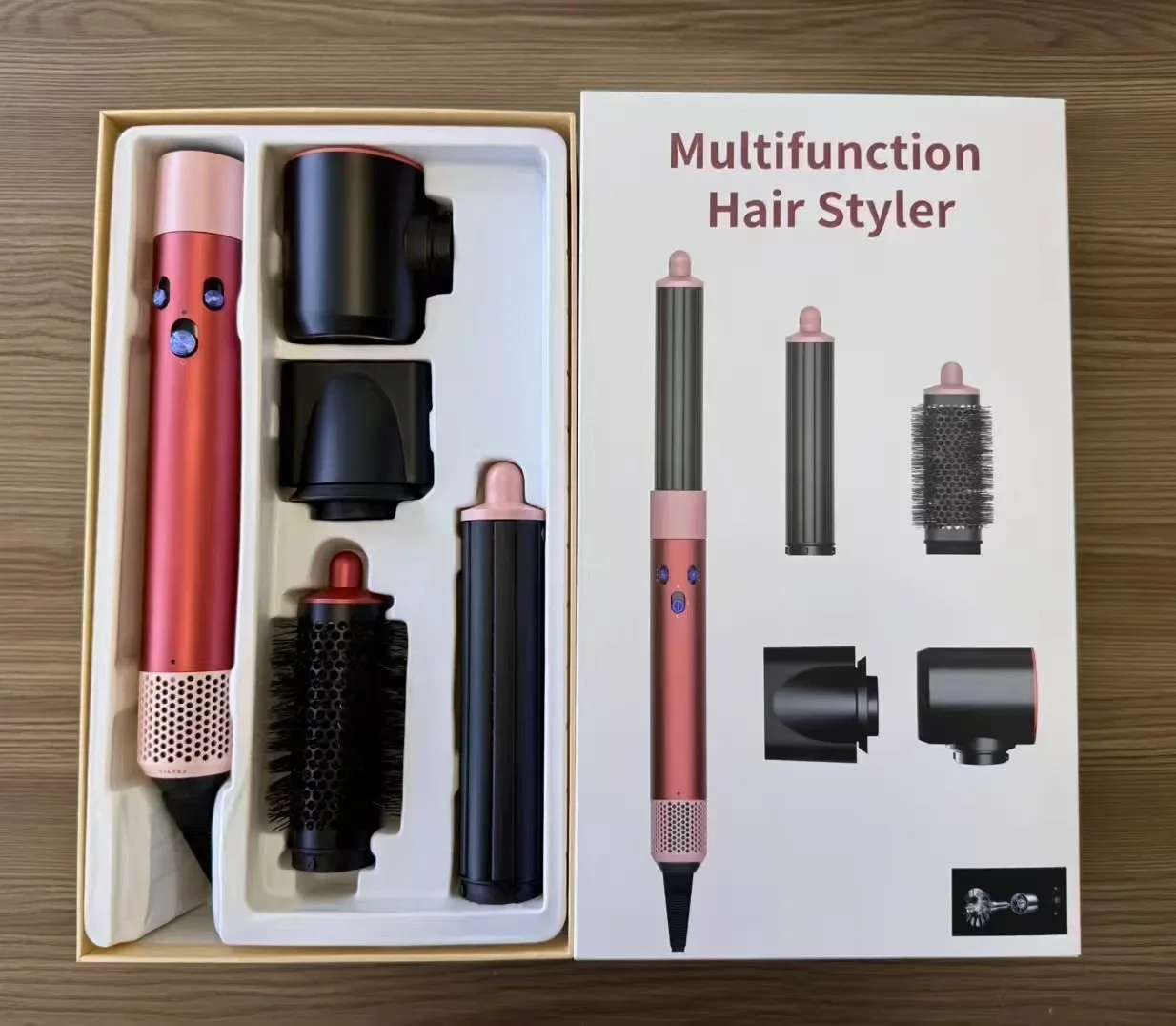 7 in1 Multi Hair Styler Curling Iron ProfessionalStraightener BarrelBrush DryerHotcomb Salon Tool Fast Heating for HomeUsecurler - Image 7