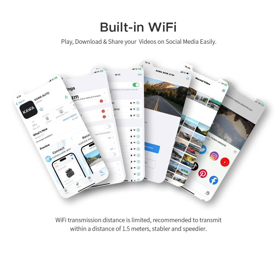 Dash cam KAWA D6 3K Video Recorder Car Dash Camera for AUTO, Car DVR Voice Control,Night Vision Dashcam 2025 New - Image 21