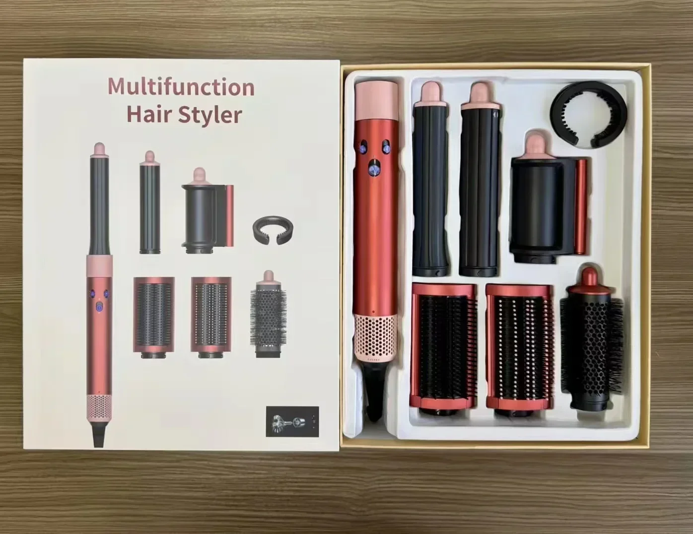 7 in1 Multi Hair Styler Curling Iron ProfessionalStraightener BarrelBrush DryerHotcomb Salon Tool Fast Heating for HomeUsecurler - Image 6