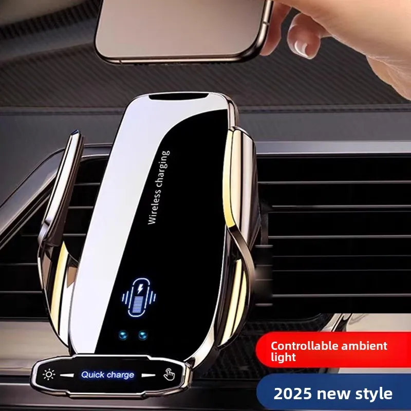 Wireless Charger For Car Mobile Cell Phone Holder Support For Mobile Car Mount Automotive Electric Induction Auto Clamping - Image 5