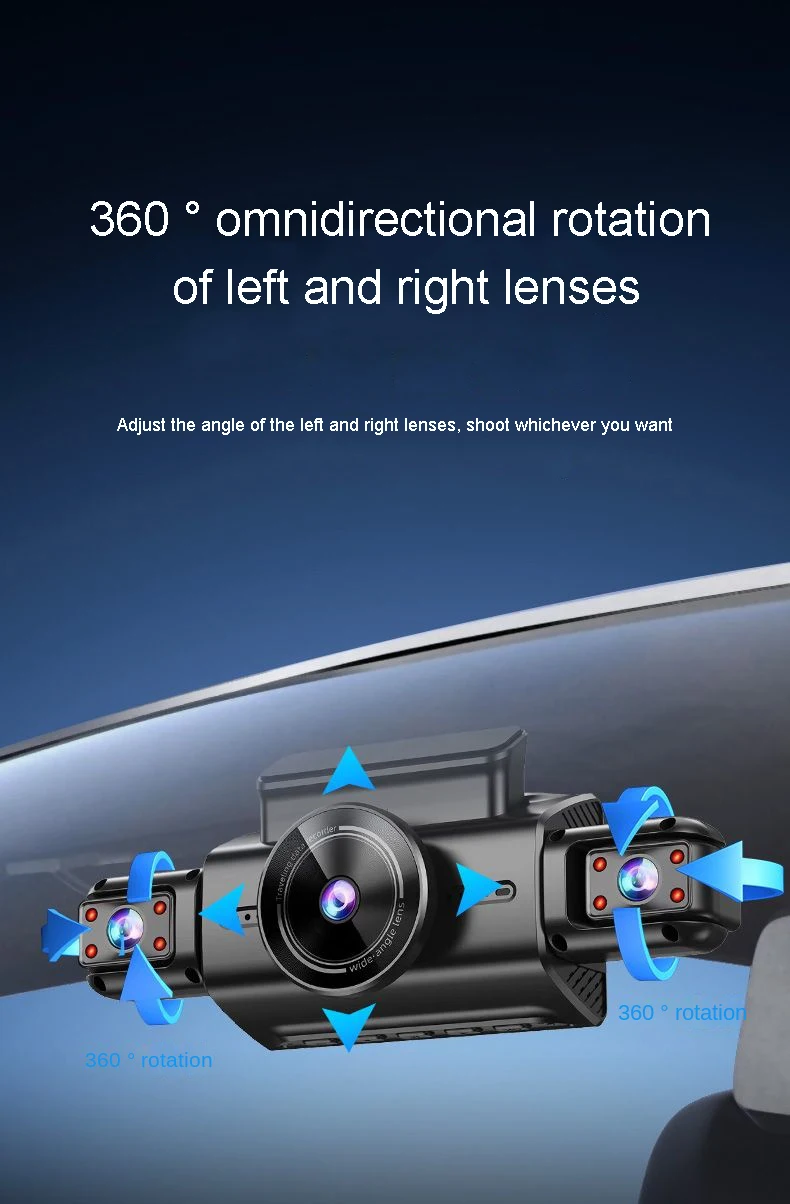 Onedo 4K 4CH Hidden Dash Cam with APP Night Vision Motion Detection 24/7 Parking Monitor G-Sensor Loop Recording WDR Blackbox Car DVR - Image 16