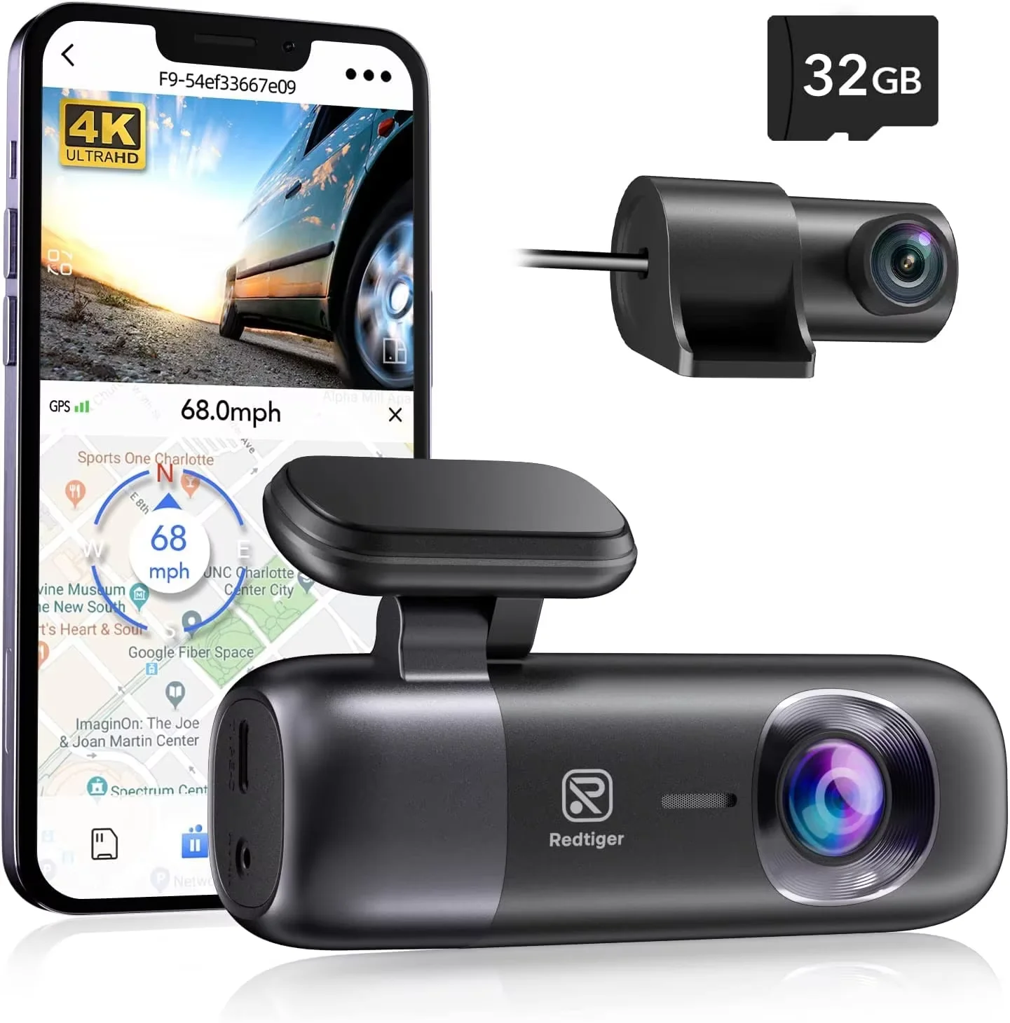 REDTIGER F9 Dash Cam 4K Front and Rear WiFi GPS Car Camera for Parking Mode Car Dvr for Night Vision Car Recorder By App Control - Image 8