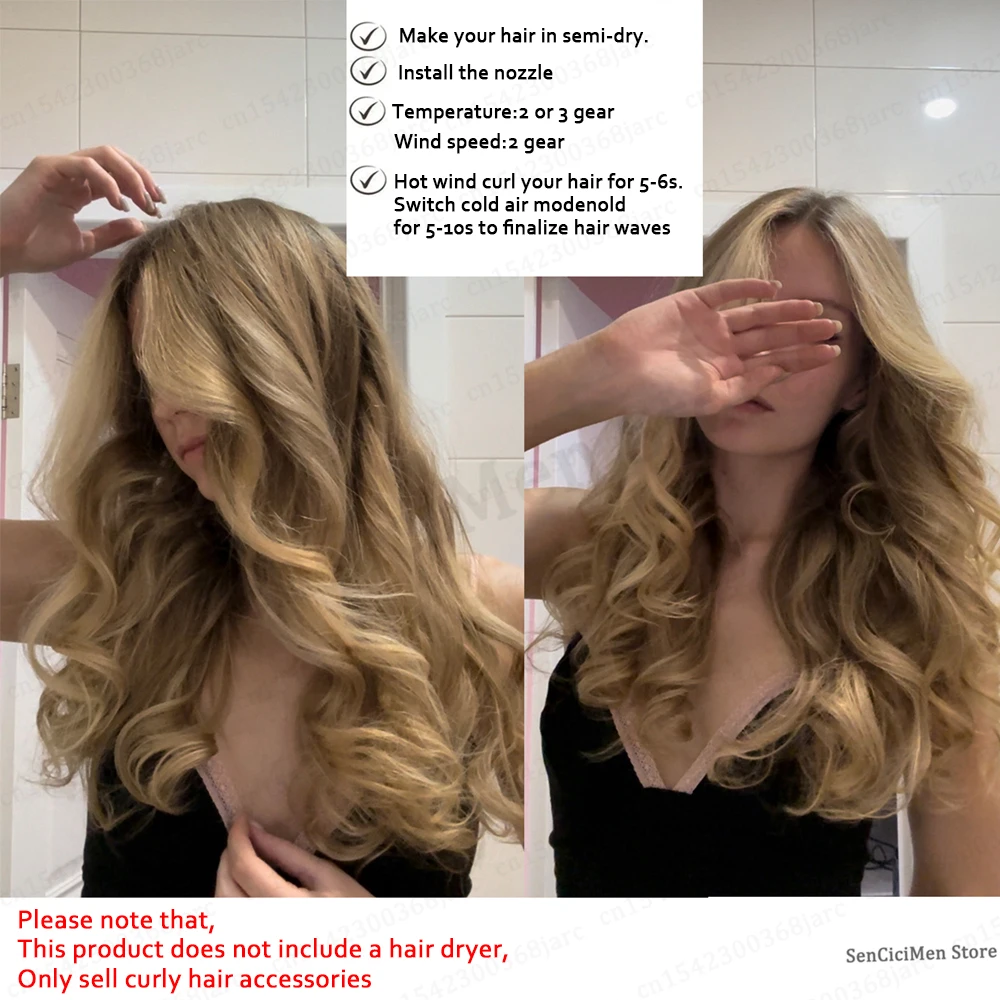 Upgraded Adapter Hair Dryer Curling Automatic Curling Nozzle SenCiCiMen X13 Super Hair Dryer Accessories Cylinder Comb Nozzles - Image 5