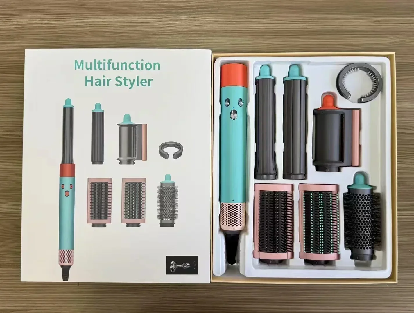 7 in1 Multi Hair Styler Curling Iron ProfessionalStraightener BarrelBrush DryerHotcomb Salon Tool Fast Heating for HomeUsecurler - Image 3