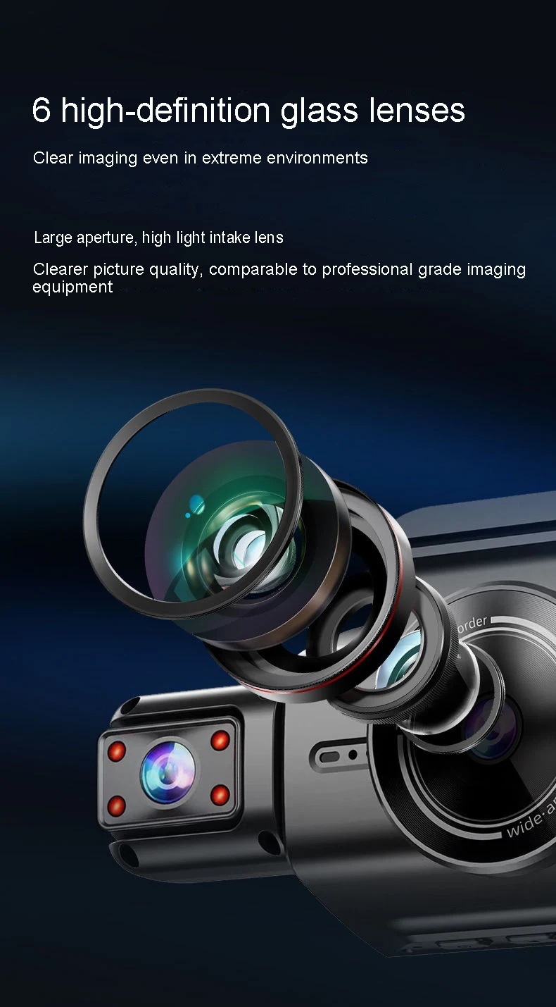 Onedo 4K 4CH Hidden Dash Cam with APP Night Vision Motion Detection 24/7 Parking Monitor G-Sensor Loop Recording WDR Blackbox Car DVR - Image 21