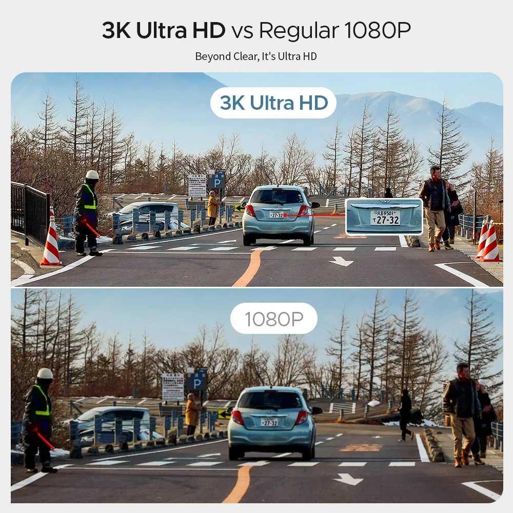 Dash cam KAWA D6 3K Video Recorder Car Dash Camera for AUTO, Car DVR Voice Control,Night Vision Dashcam 2025 New - Image 3