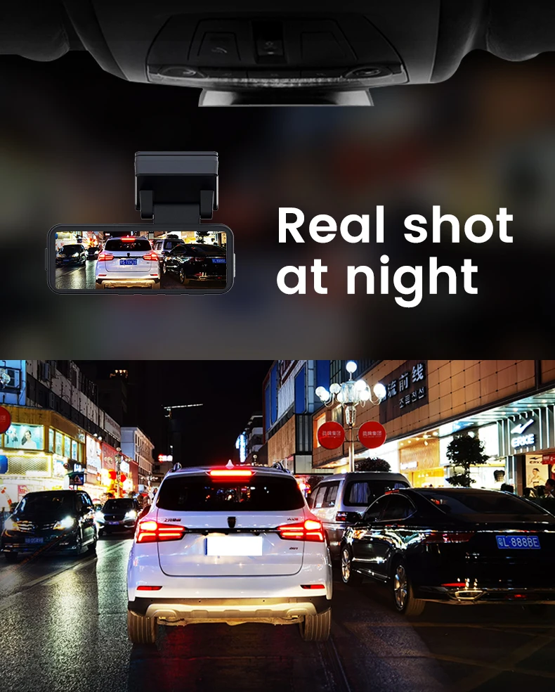 3.2Inch 4K Dash Cam Dual Lens Ultra HD Real Car DVR Camera WIFI GPS APP Rear View Night Vision WDR Video Recorder 24H Parking - Image 11