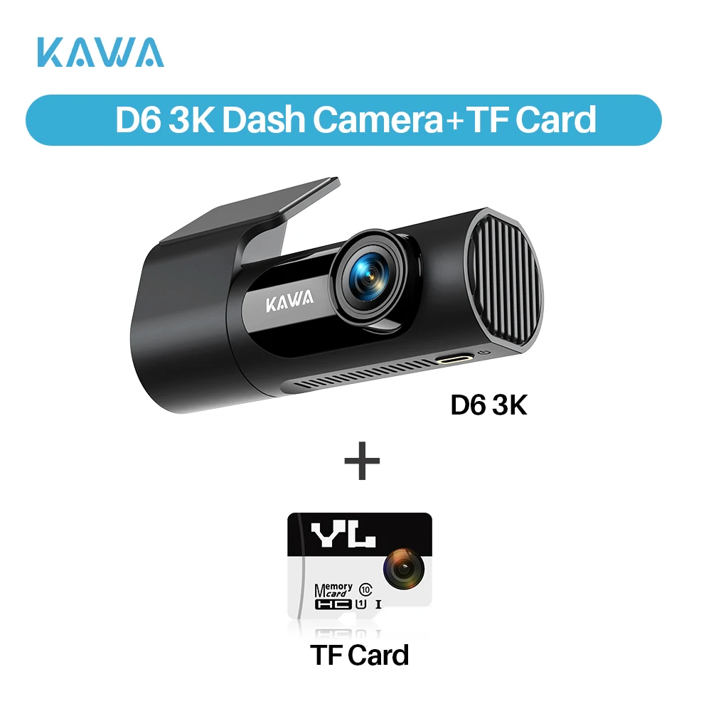 Dash cam KAWA D6 3K Video Recorder Car Dash Camera for AUTO, Car DVR Voice Control,Night Vision Dashcam 2025 New - Image 7