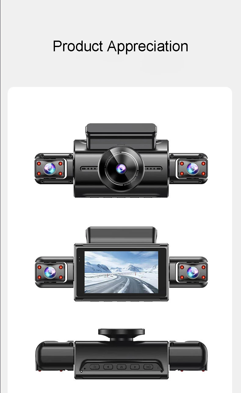 Onedo 4K 4CH Hidden Dash Cam with APP Night Vision Motion Detection 24/7 Parking Monitor G-Sensor Loop Recording WDR Blackbox Car DVR - Image 26