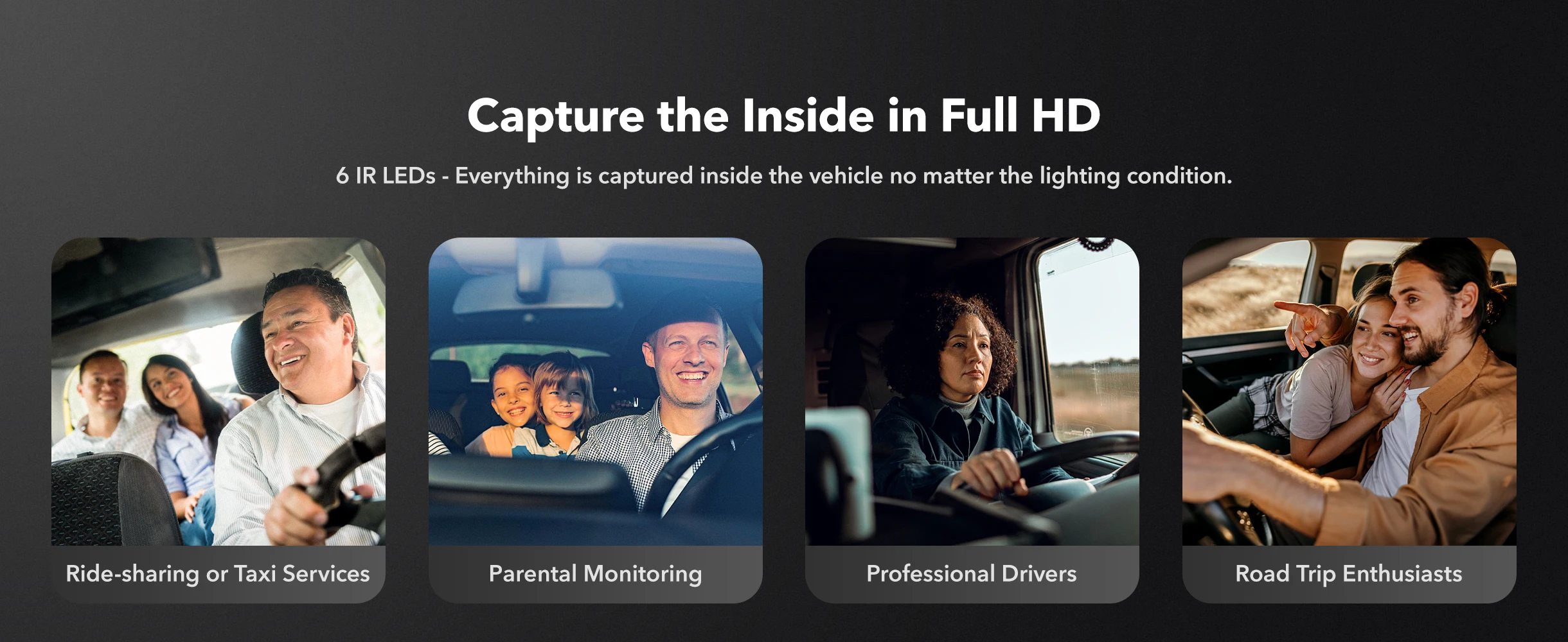 WOLFBOX I07 Dash Cam 3 Channel Dash Camera for Car Front and Rear 4K Dash Camera with GPS WiFi Car Dvr for 170 FOV WDR - Image 10