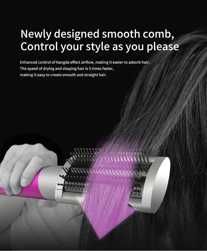 7 in1 Multi Hair Styler Curling Iron ProfessionalStraightener BarrelBrush DryerHotcomb Salon Tool Fast Heating for HomeUsecurler - Image 17