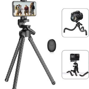 Flexible Phone Tripod Selfie Stick, Octopus Camera Tripod Travel Tripod Flexible Legs For  Android Camera Stick Video Recording Vlog