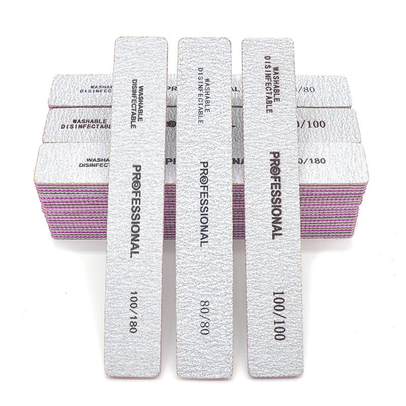 5 Pcs/Pack Square Nail File 80 100 180 Grit Poishing Files Strong Sandpaper Manicure Nails File Kit Salon Tools - Image 11