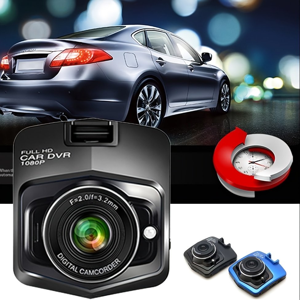 Full 1080P Wide Angle Dash Cam - Driving Recorder Car DVR with Night Vision, Gravity Sensor, Loop Recording, Motion Detection - Easy Install Suction Cup Mount, Without Memory Card - Black - Image 4