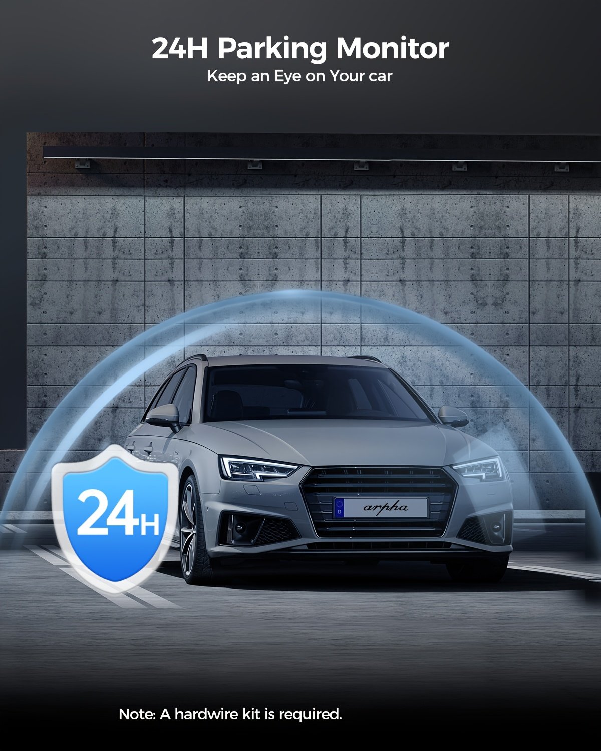 1pc Arpha Dual Dash Cam with 64GB Card, 2K Front & 1080P Rear, 3" Touch Screen, Loop Recording, Built-in WiFi & GPS, G-Sensor, Parking Mode, WDR Night Vision, Adhesive Mount, Touch Control, 12-24V, 30FPS, Smartphone Compatible, Driver Side Orientation - Image 15