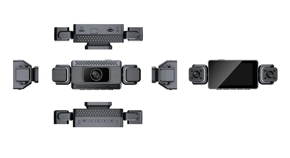 WIFI 360° DashCam 3/4 Channels Video Recorder 1080P Car DVR 24H Parking Monitor Front Right Rear View Night Vision Black Box - Image 27