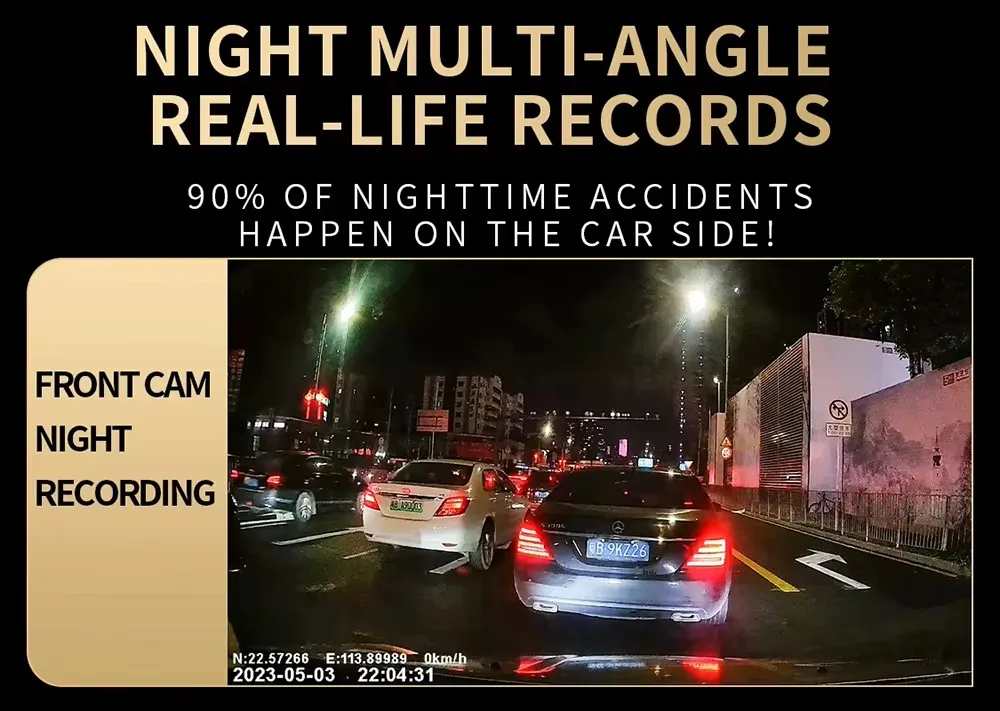 4camera WIFI Car DVR Video Recorder 360° Dash Cam Car DVR Night Vision Front left right With Rear View camera Car Assecories - Image 17