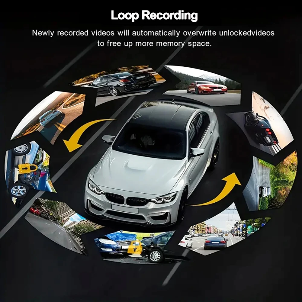 4camera WIFI Car DVR Video Recorder 360° Dash Cam Car DVR Night Vision Front left right With Rear View camera Car Assecories - Image 21