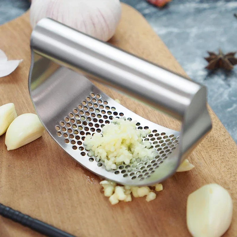 Upgraded Stainless Steel Garlic Press Squeezer Manual Garlic Ginger Rocker Crusher Garlic Cutting Mince Tools Kitchen Gadgets - Image 9