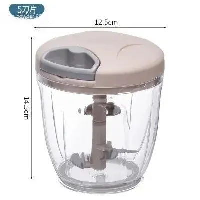 Home Kitchen Manual Ginger Grinder Garlic Mud Splasher Multifunctional Vegetable Cutter Handheld Meat Grinder Modern Minimalist - Image 7
