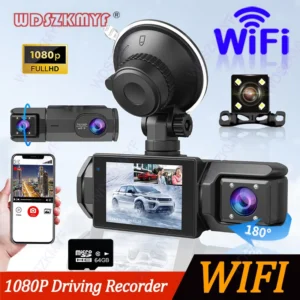 WIFI Dash Cam for Car 2/3 Channel Front Rear Camera 1080P Video Recorder Dashcam Black Box Car DVR OptionalRear View Camera