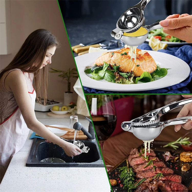 LMETJMA Premium Lemon Squeezer Zinc Alloy Manual Press Juicer Lime Squeezer for Lemon Citrus Orange Fruit JT217 - Image 18