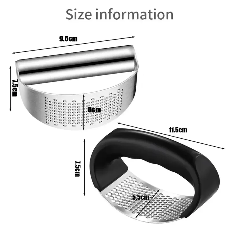 Upgraded Stainless Steel Garlic Press Squeezer Manual Garlic Ginger Rocker Crusher Garlic Cutting Mince Tools Kitchen Gadgets - Image 6