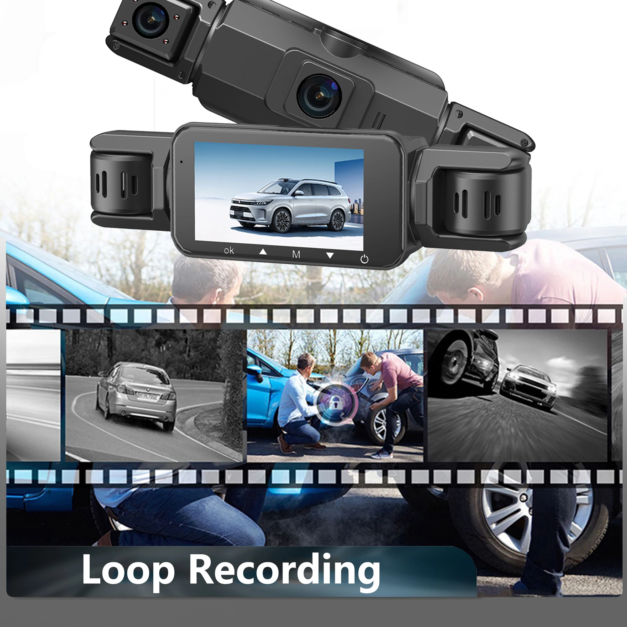 Dashcam for cars 4 Channel Black Box WiFi Driving Camera FHD 1080P Night Vision Loop Recording add Hardwire kit car accessories - Image 20