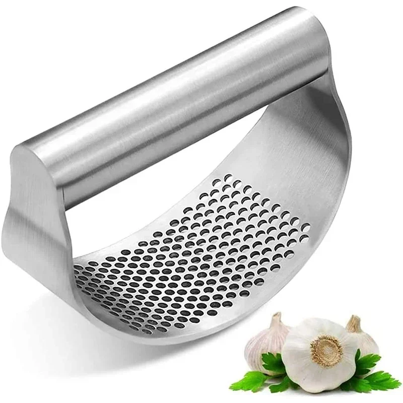 Upgraded Stainless Steel Garlic Press Squeezer Manual Garlic Ginger Rocker Crusher Garlic Cutting Mince Tools Kitchen Gadgets - Image 8