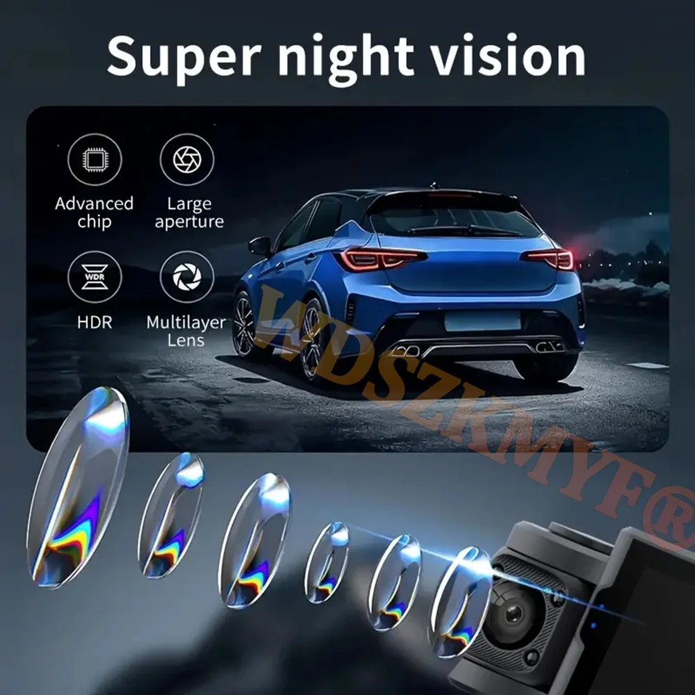 4camera WIFI Car DVR Video Recorder 360° Dash Cam Car DVR Night Vision Front left right With Rear View camera Car Assecories - Image 4