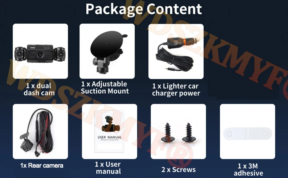 4camera WIFI Car DVR Video Recorder 360° Dash Cam Car DVR Night Vision Front left right With Rear View camera Car Assecories - Image 23